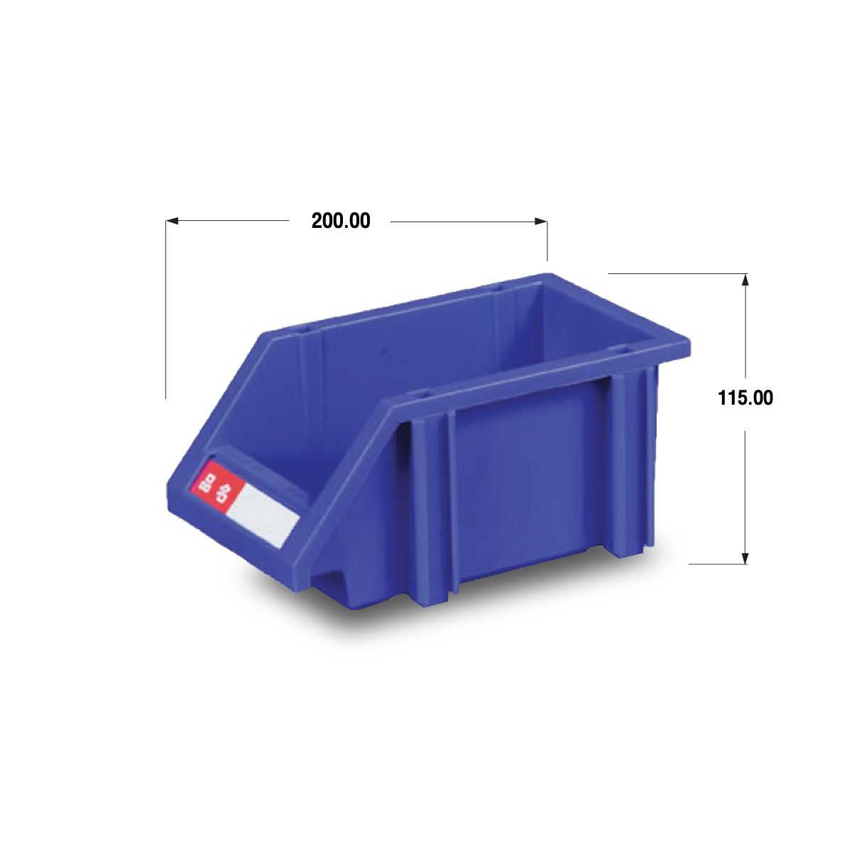 กล่องเก็บสินค้า Storage Bin 2011A สีน้ำเงิน