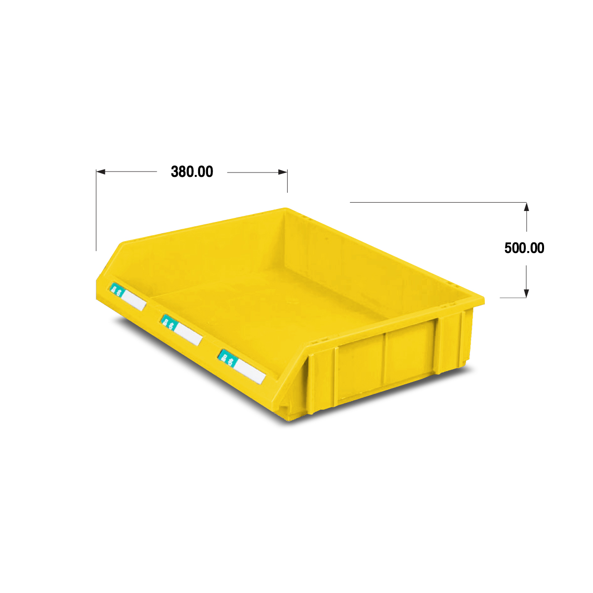 กล่องเก็บสินค้า Storage Bin 3850B สีเหลือง