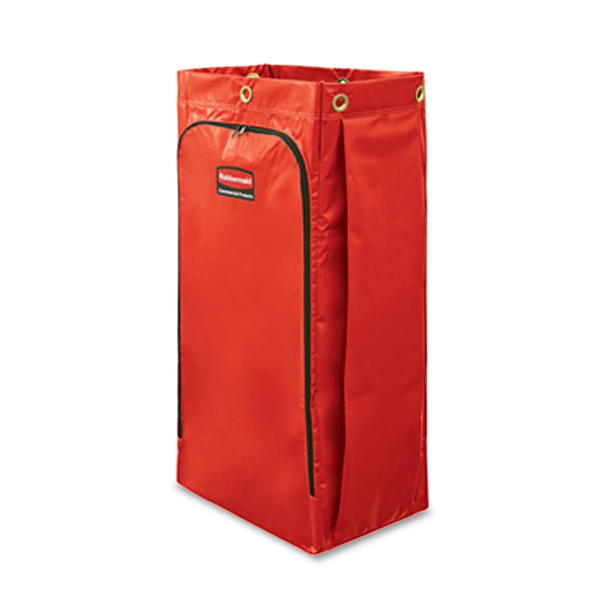 กระเป๋าไวนิล สำหรับรถเข็นทำความสะอาด ขนาด 34 แกลลอน สีแดง