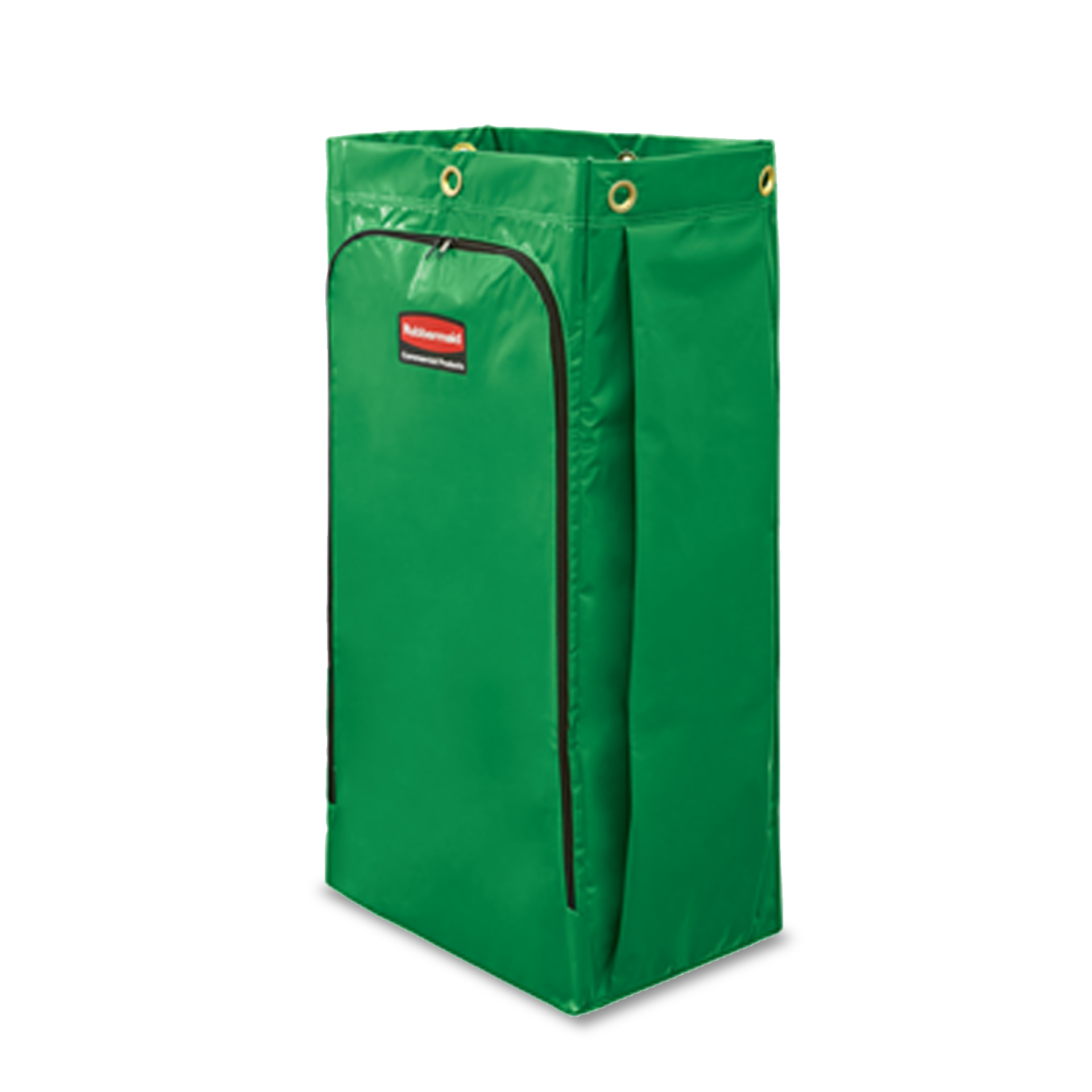 กระเป๋าไวนิล สำหรับรถเข็นทำความสะอาด ขนาด 34 แกลลอน สีเขียว