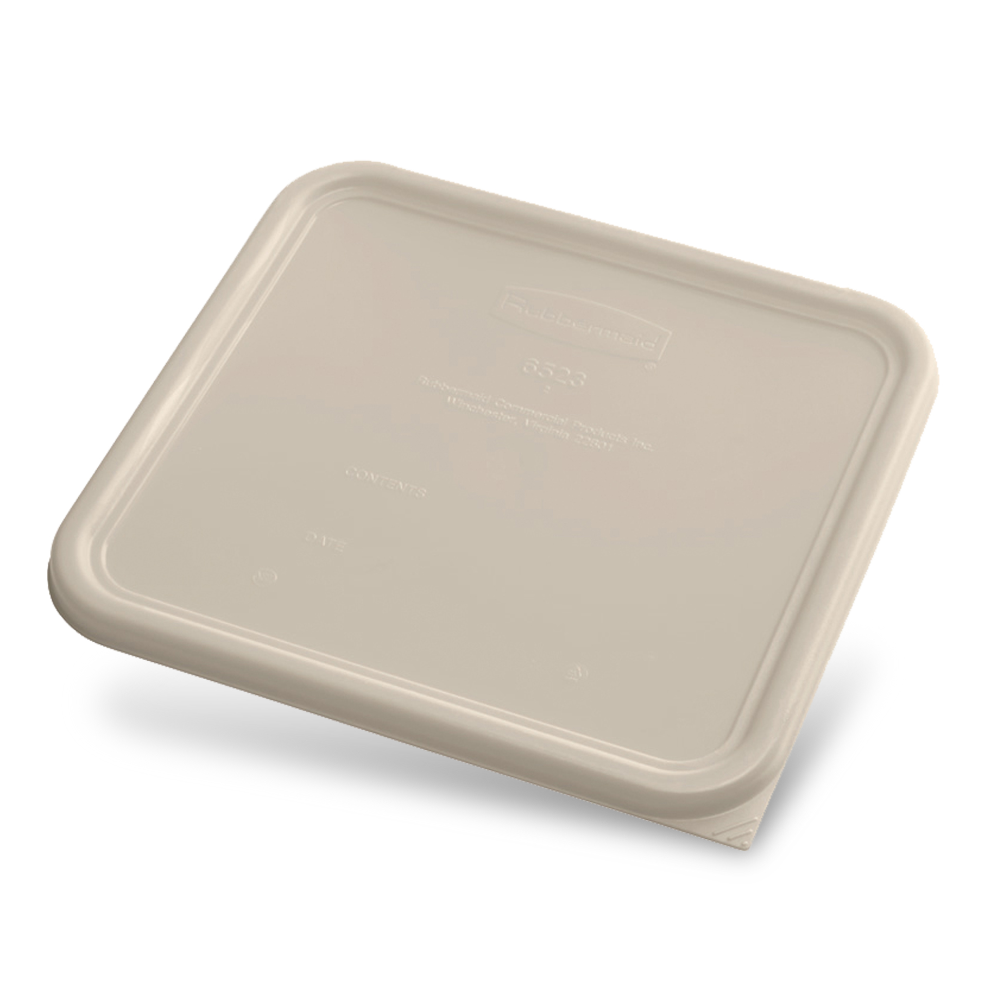 ฝาปิดสี่เหลี่ยม สำหรับกล่องเก็บวัตถุดิบ Square Container ขนาด 12 qt สีน้ำตาล