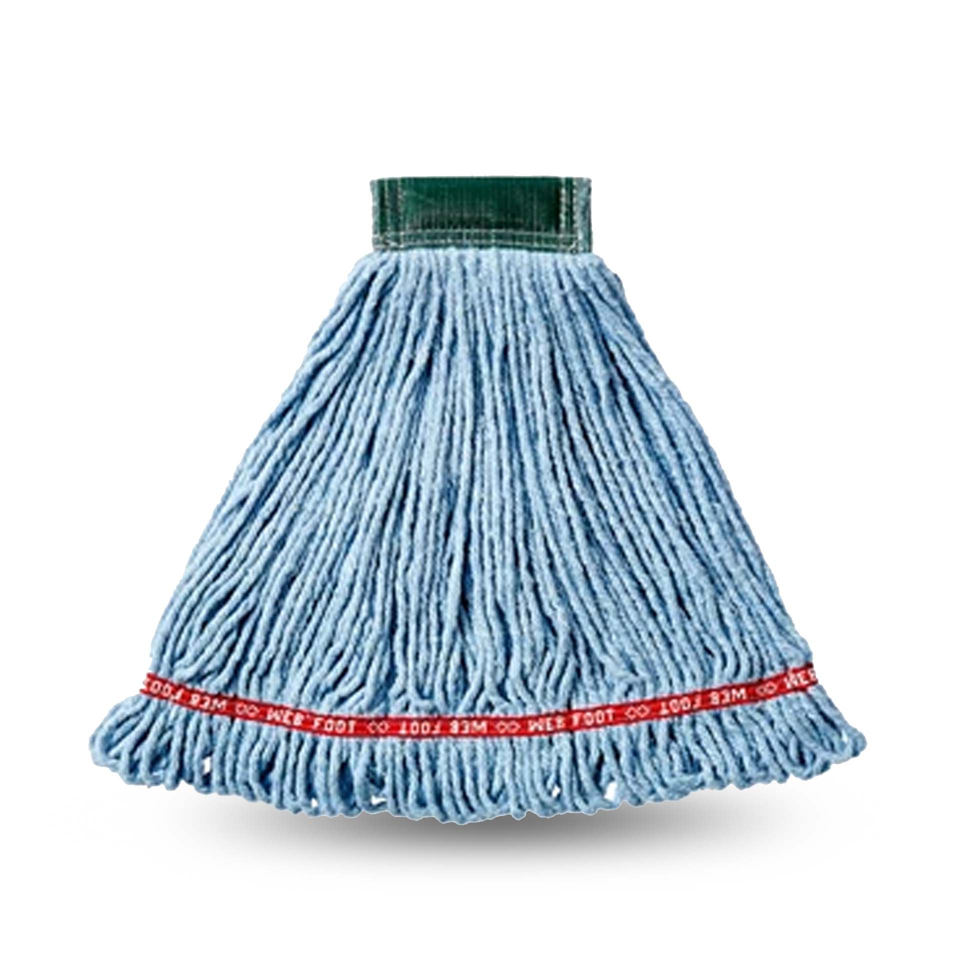 ผ้าม็อบถูพื้นแบบเปียก Web Foot® Blend Wet Mop 20 OZ แถบคาด ขนาด 5 นิ้ว สีน้ำเงิน