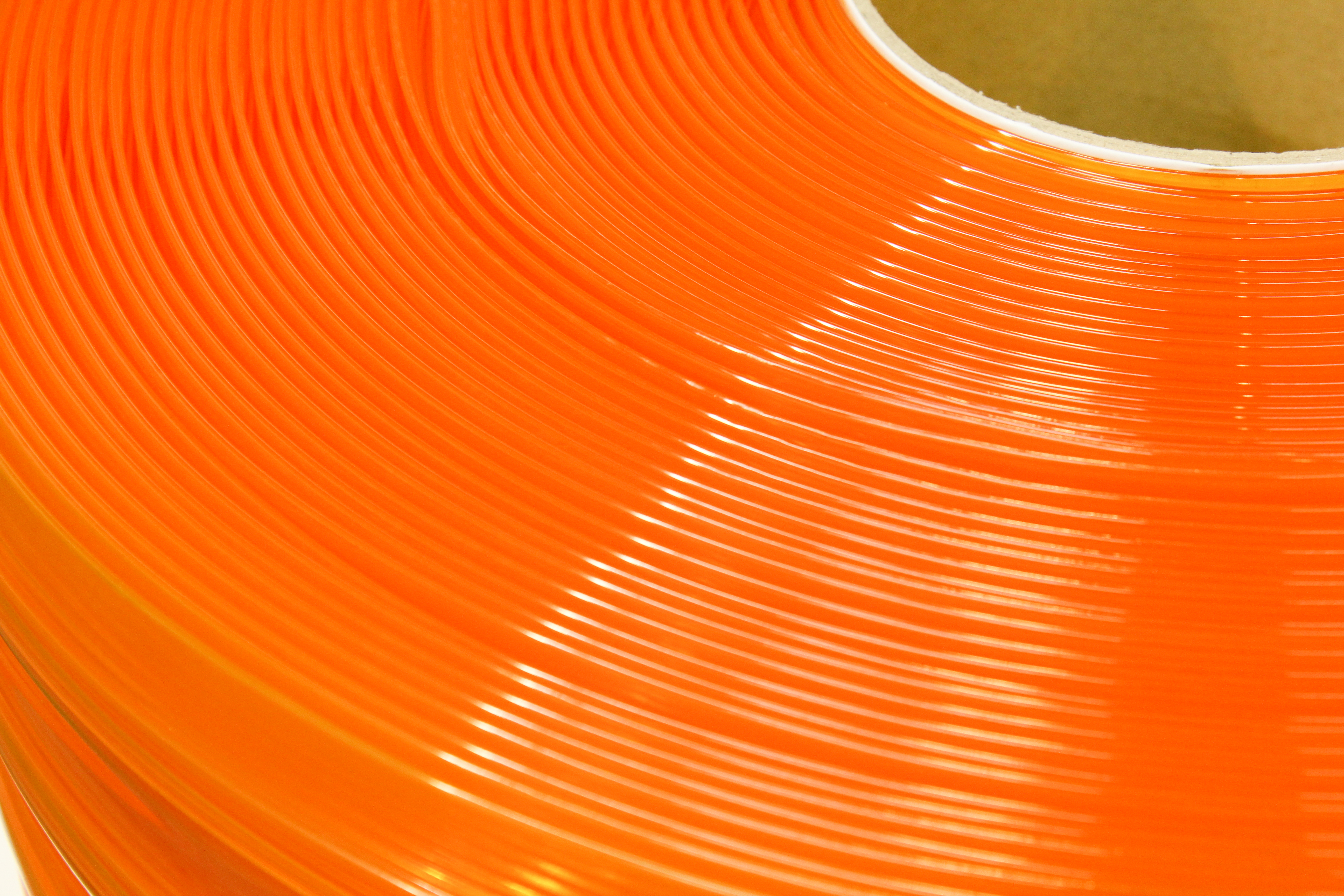 ม่านริ้วอุตสาหกรรม รุ่น ANTI-INSECT แบบกันกระแทก สีส้ม ขนาด W300mm. x L50m.