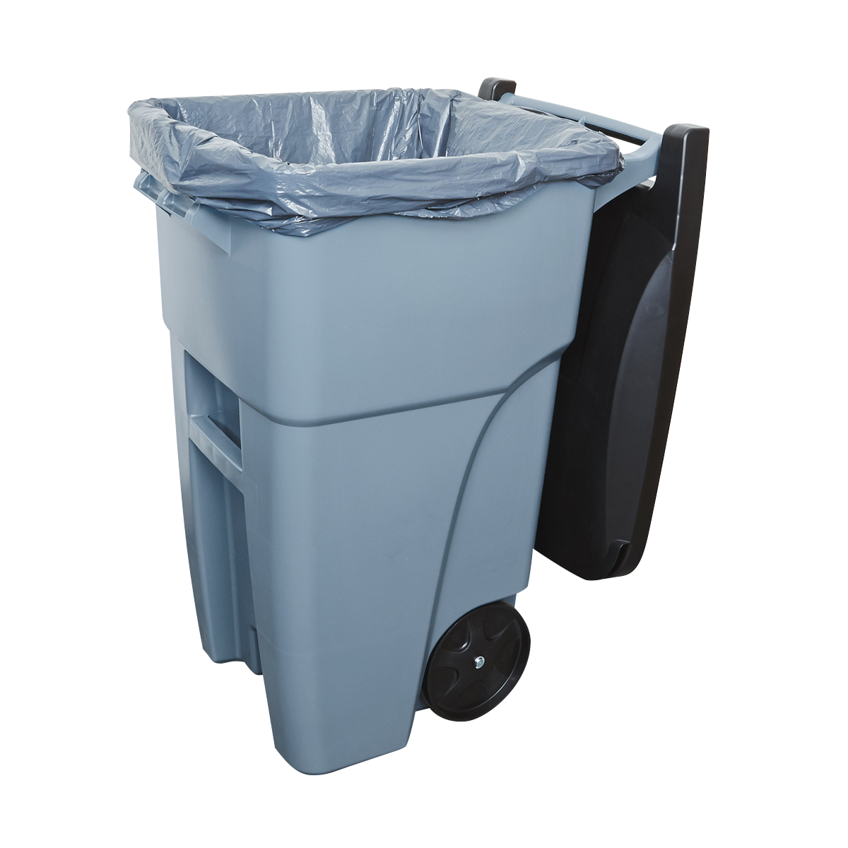 ถังขยะเทศบาล (Rollout Container) 2 ล้อ ขนาด 189.3 ลิตร สีเทา