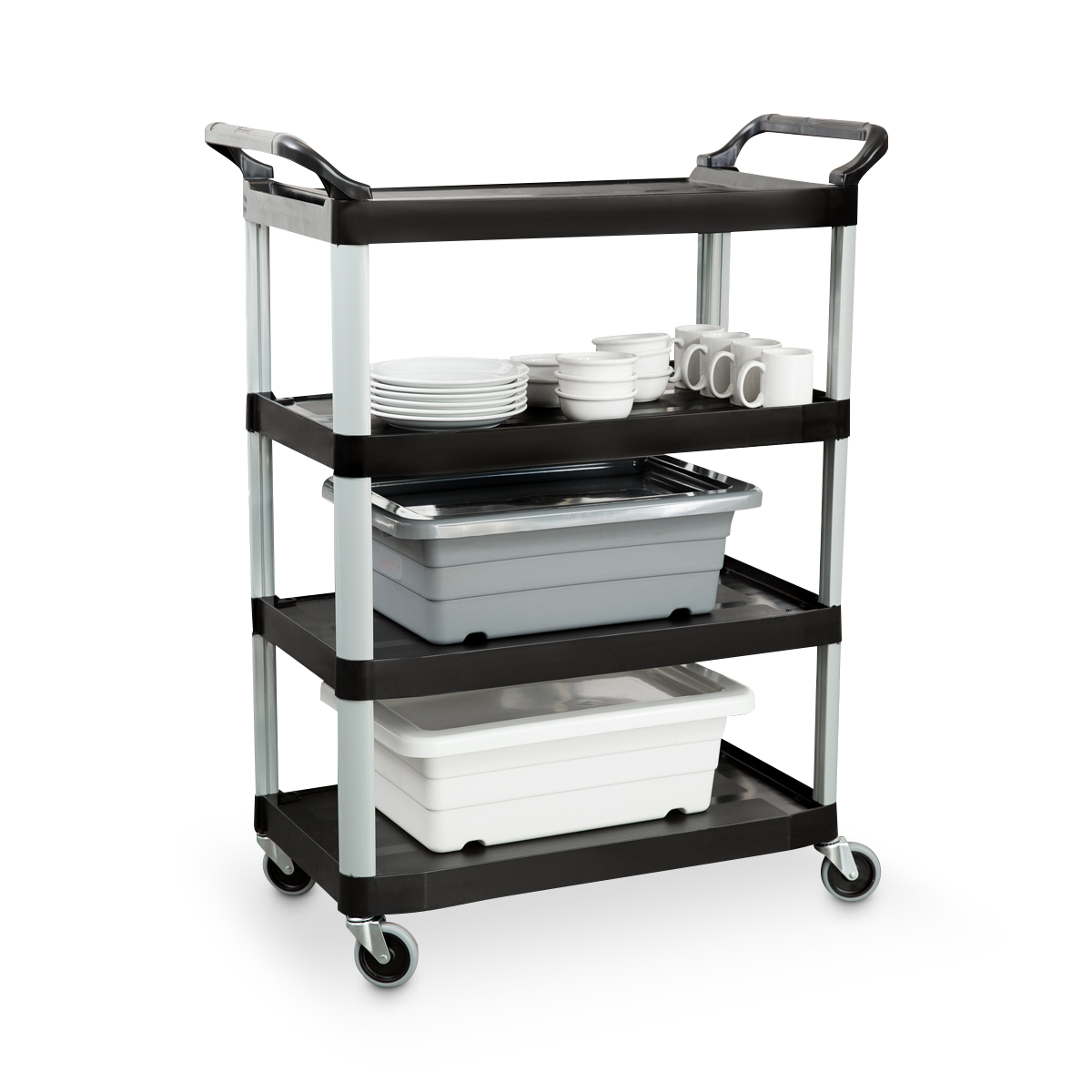 รถเข็นสำหรับงานบริการ Xtra™ 4 ชั้น