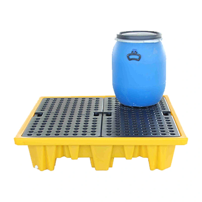 4 Drums Spill Pallet พาเลทรองถังสารเคมีชนิด 4 ถัง