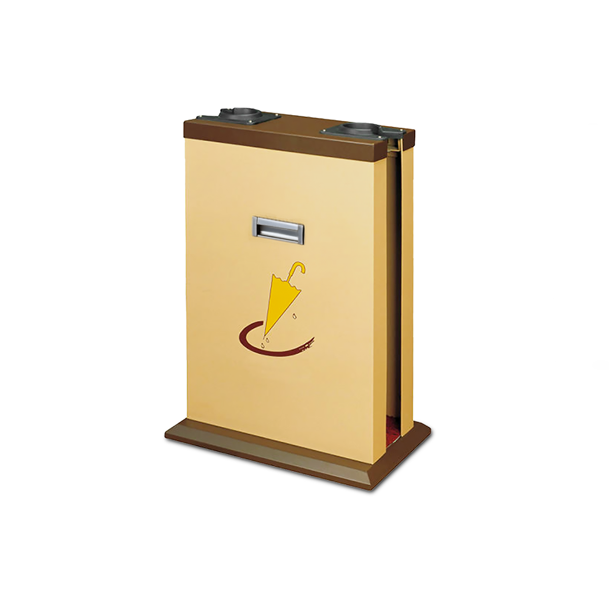 เครื่องสวมถุงร่มเปียก สีน้ำตาล แบบ 2 ช่อง Umbrella Wrapper