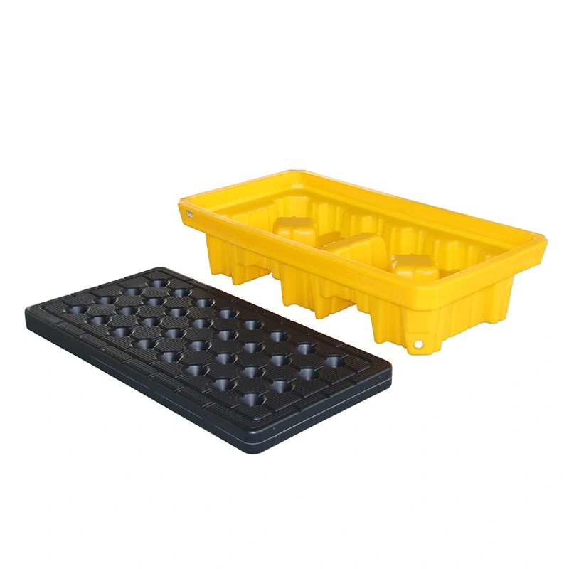 2 Drums Spill Pallet พาเลทรองถังสารเคมีชนิด 2 ถัง