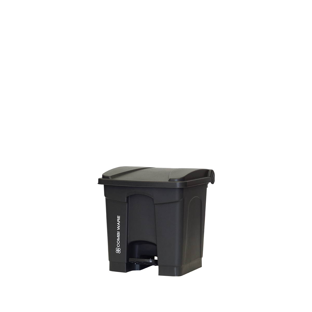 ถังขยะพลาสติก ขนาด 15 ลิตร แบบมีเท้าเหยียบ สีเทา
