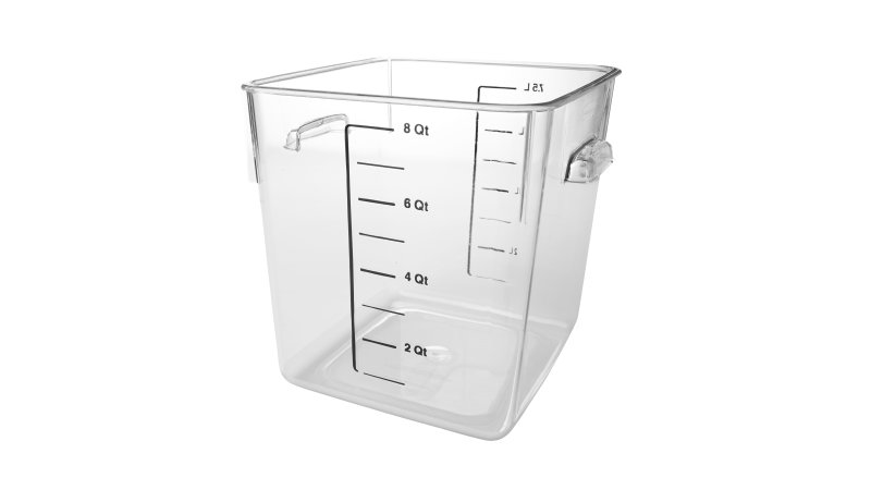 กล่องเก็บอาหารสี่เหลี่ยมแบบใส Square Container Clear ขนาด 8 qt