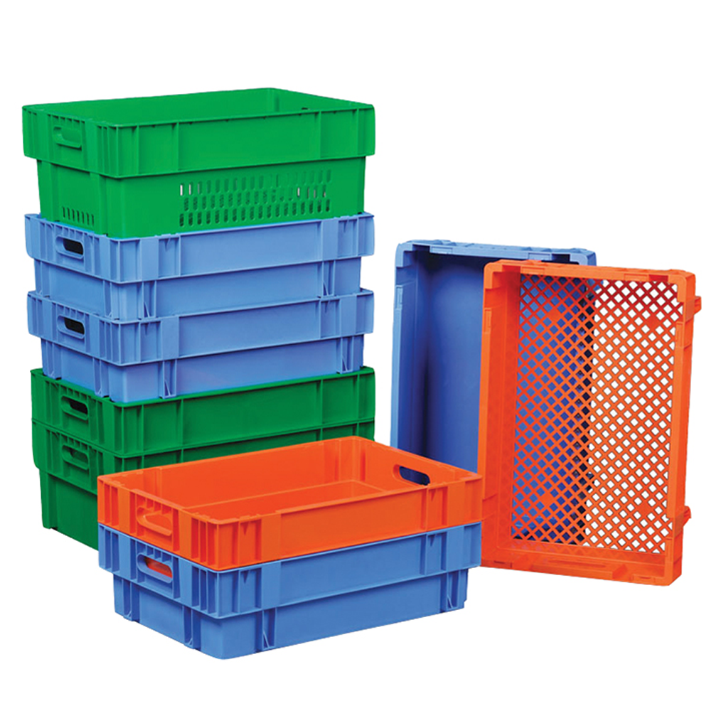 Stacking and Nesting Container -6430S - 600 x 400 x 300 mm - BLUE