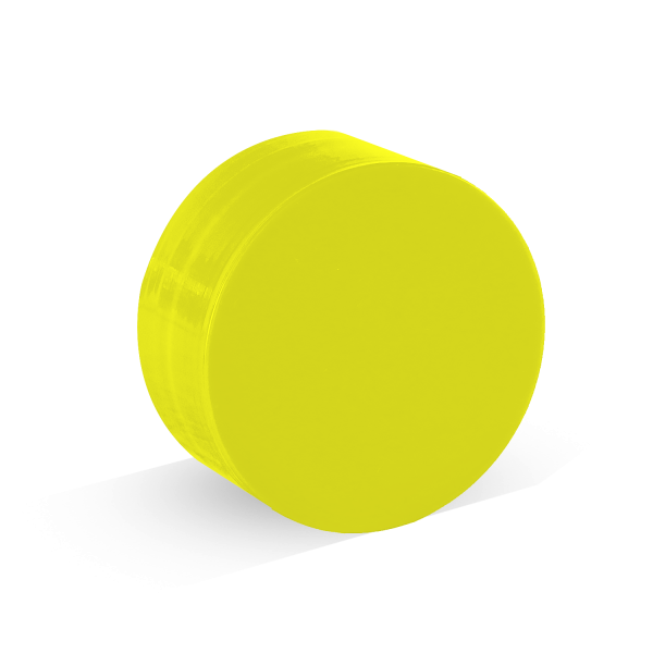 เขียงทรงกลม ขนาด 50 x 20 ซม. สีเหลือง