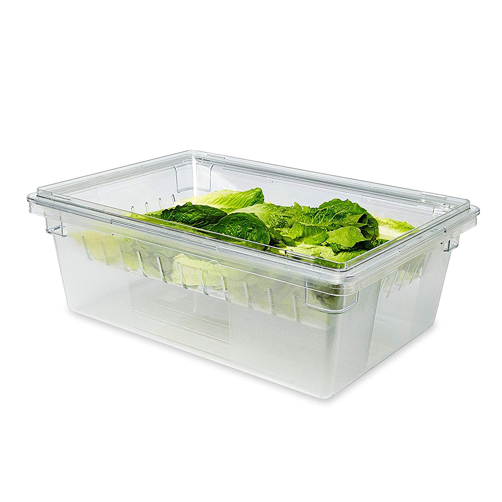 กล่องใส่อาหารแบบใส มีรูระบายน้ำ Food Box Colander